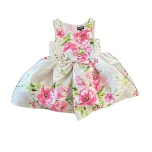 Zunie Pink Floral Dress, Size 3T